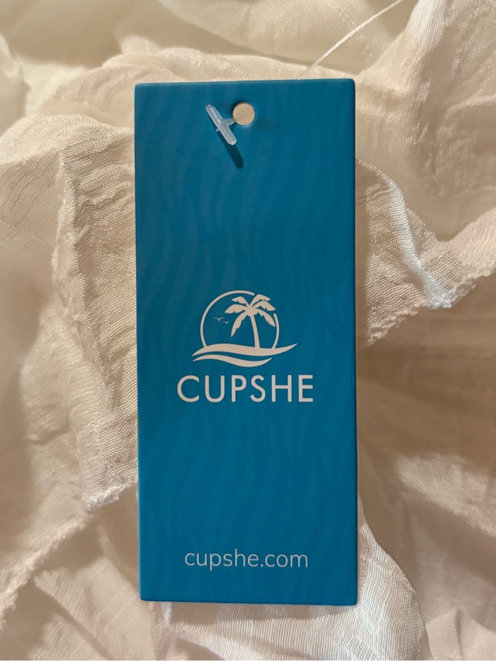 Cupshe White Crochet Trim Women’s Swim Cover-Up Dress, size Medium - Picture 4 of 9
